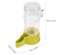 HOOWIFFY Automatic Bird Waterer for Parrots and Pets Continuous Water Supply Dispenser for Birdcages Reliable Hydration Tool for Parakeets Hamsters and Squirrels Green Accessory