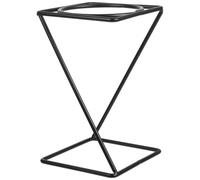 HOOWIFFY Black Metal Wire Pizza Rack with Smooth Surface and Easy Cleaning, Iron Food Display Stand for Tabletop Use, for Kitchen, Buffet, and Restaurant Presentation