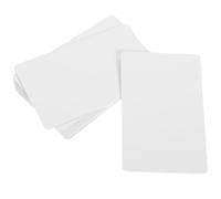 HOOWIFFY Blank PVC Membership Cards 10Pcs 30Mil Double-Sided Printable White Plastic Tags for Wedding Party and Valentine’S Day Decoration