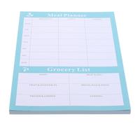 HOOWIFFY Blue Diet Tearable Notebook for Individuals and Families with Weekly Calendar and Reminder Features, Paper Material Meal Prep Planner for Household Food List and Weekly Planning