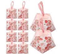 HOOWIFFY Boxes Holidays Paper with Candy 10pcs Large Capacity Wedding Pink Sharing Festivals, Elegant and Versatile Candy Packing Gift Giving