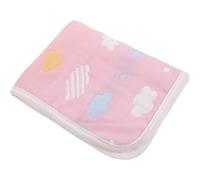 HOOWIFFY Breathable Menstruation Mats Changing Pad Gauze Fiber Material Pink Reusable Underpad for Outdoor Use Protecting Bedding from Stains Preserving Sheets Suitable for Infants