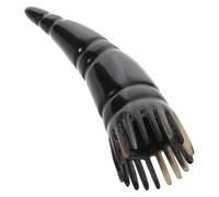 HOOWIFFY Buffalo Horn Comb Hair Detangling Tool Scalp Massage Function, Anti-static and Gentle Soothing Experience, Large Size for Hair Care and Traditional Gua Sha Therapy