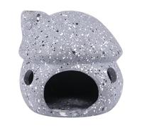 HOOWIFFY Ceramic Aquarium Mushroom Decoration Fish Shelter with Hollow Habitat and Hiding Spots for Shrimp and Fish Tank Landscape Accessories, Minimum Maintenance Aquarium Ornament