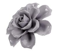 HOOWIFFY Ceramic Craft Flower Ceramic Wall Hanging 3.54x3.54x1.97in Not Easy to Deform and Break Vintage Style Realistic Rose Ornament for Bedroom