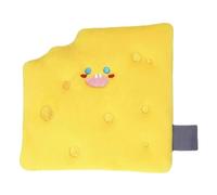 HOOWIFFY Cheese Shaped Plush Pet Snuffle Mat for Dogs, Bite-resistant Foraging with Squeaky Feature, Yellow Slow Feeding Activity Mat for Natural Sniffing and Training