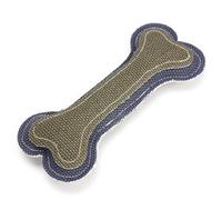HOOWIFFY Chew Made of Linen Canvas 2pcs Dog Bone Shape Promotes Proper Chewing Behaviour and Redirects Bad Biting Random Color for Small to Medium Breed Dogs