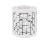 HOOWIFFY Creative Sudoku Printed Toilet Paper Roll Comfortable to Use Made from Wood Pulp Tissue Roll Novelty Gift with Special Picture Design for Shops and Toilets