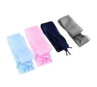 HOOWIFFY Decorative Polyester Shoelaces for Fashionable Shoe Accessories 4 Pairs Wide Ribbon Design with Long-time Use and Classic All-match Style for Women Flat and Casual Shoes