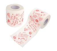 HOOWIFFY Decorative Toilet Paper Rolls Soft and Comfortable Paper Tissue 2pcs for Valentines Day for Anniversaries and Weddings Bathroom Use
