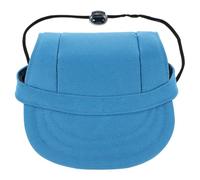 HOOWIFFY Dog Baseball Cap: Pet Sun Hat with Ear Holes - Adjustable Puppy Visor Protection Cap for Small Dogs - Outdoor Summer Beach Sunbonnet Headdress, Sky Blue, S