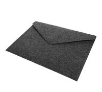 HOOWIFFY Felt Document Carrier Bag with Button Closure, Large Capacity Paper Organizer and Envelope Handbag, Letter Size Briefcase for Business Travel and Office Use Random Color