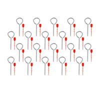 HOOWIFFY Fire Extinguisher Lock Pins Set with Red Plastic Safety Seals for Universal Use, Secure Hold Replacement Pull Pins Suitable for Fire Extinguisher Safety Locks in Workplace and Home