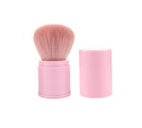 HOOWIFFY Flexible Pink Makeup Brush for Face Powder, Washable and Reusable Artificial Fiber Cosmetic Applicator Suitable for Groups