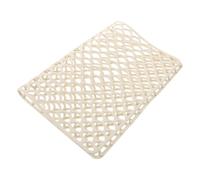 HOOWIFFY Flexible Silicone Sink Protector Mat for Kitchen Wash Basin and Dishes Draining Station, Heat-Resistant, Odor-Resistant Non-Slip Mat for Porcelain and Stainless Steel Sinks, Beige