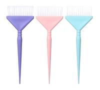 HOOWIFFY Hair Dye Brush Set Suitable for Hair Colour Application at Home 3pcs with Soft Nylon Bristles and Pp Handle Or Beauty Salon for Beginners and Professionals