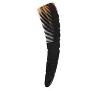 HOOWIFFY Handmade Ox Horn Hairdressing Comb with Anti-static and Easy Hold Features, Natural Texture and Beautiful Carving, Gift for Travel and Daily Hair Styling