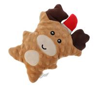 HOOWIFFY Holiday Gingerbread Man and Reindeer Plush Interactive Squeak Dog for Small and Medium Dogs, Chewable Xmas Present for Christmas Decor and Holiday Party