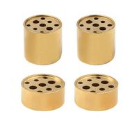 HOOWIFFY Incense Holders Incense Burner 4pcs Copper Multi-hole with 9-hole Bases, Delicate Chinese Style Nice Polished and Safe to Use for Study and Living Room Decoration