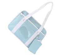HOOWIFFY Japanese Style School Shoulder Bag for Teenagers, Blue Polyester Material with Thickened Straps and Multiple Pockets, for Schooling and Traveling