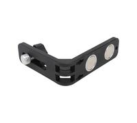 HOOWIFFY L-Shaped Level Meter Magnetic Bracket Wall-Mounted Support with Hanging Hole Design, Plastic and Magnet Material, Easy to Install and Fast Operation for Surveyors and Workers