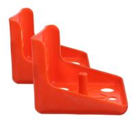 HOOWIFFY Livestock Salt Block Holder 2Pcs Plastic Salt Lick Feeder Tray for Sheep Deer Horses and Cattle Farm Supplies