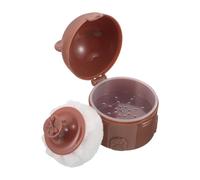 HOOWIFFY Loose Powder Puff Box Portable Powder Puff and Container Elegant Design Sl nd Stylish Appearance Travel-friendly Versatile Use Suitable for Adults and Babies Daily Home Use