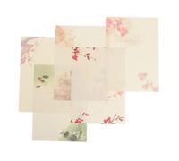HOOWIFFY Love Letter Paper A4 Vintage Note Paper Floral Style Writing Sheets with Smooth Surface for Letters School Projects Graduation Crafts Creative Correspondence