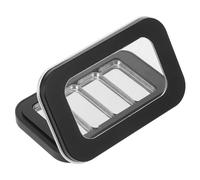 HOOWIFFY Magnetic Small Eyeshadow Palette Set with Matte Black Case and Iron Pans, Refillable Empty Makeup Palettes for Female Travel Cosmetic Storage