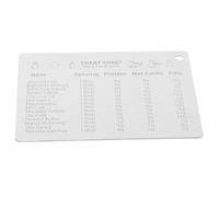 HOOWIFFY Measurement Conversion Chart and Backing Stainless Steel Kitchen with Easy to Store Design for Cooking and Kitchen Use