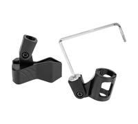 HOOWIFFY Microphone Mount 1 Set Sax Mic Clip Holder Portable Black Clip Clamp Compatible with Alto and Tenor Saxophones