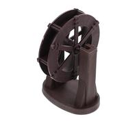 HOOWIFFY Mini Water Wheel Fountain Tabletop Decor, 10cm Resin Artificial Rockery Waterfall Wheel Watermill for Indoor Micro Landscape and Aquarium Accessories