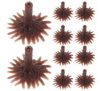 HOOWIFFY Miniature Tree Bases with Easy Assembly and Realistic Appearance 50pcs Plastic Brown for Model Railroad Scenery for DIY Railway Landscape and Train Scenery Decoration