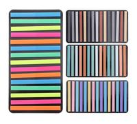HOOWIFFY of Assorted Colour Sticky Page Markers Portable Highlight Strips 4 Sets with Pet Material Handwritten Remarks and Cover Text Without Blocking, Learning Accessory for Beginners