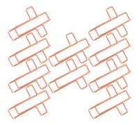 HOOWIFFY Paper Clips 10pcs Metal Document Clips with Creative Design Cross Longer Service Life and Not Easy to Deform for Office and Nursery Room Decoration