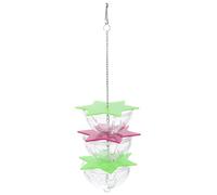 HOOWIFFY Parrot Foraging Acrylic 3 Layer Educational for Mini Macaw and Parrot to Prevent Negative Behaviour Suitable for Bird Cage and Play Gym