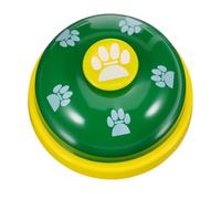 HOOWIFFY Pet Training Bells Metal and Plastic Material with Footprint Pattern Pleasant Loud Sound, Flat Wide Button Design for Effective Pet Training for Dogs and Puppies