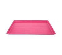 HOOWIFFY Pet Waste Dog Crate Pan Urinary Tray Easy Operation Convenient Use Plastic Simple and Generous Design Large Capacity Pink Home Use for Rabbit Chick