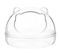 HOOWIFFY Plastic Hamster Bath Container Rectangular Shape, Multi-purpose and Easy to Clean Small Animal Toilet Bath Basin for Hedgehogs and Small Pets