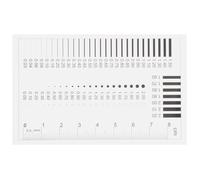 HOOWIFFY Plastic Inspection Ruler for Precision Flaw Detection with Visibility and Easy to Use Features, Suitable for Measuring Crack Width, Line Defects, and Diameter Flaws