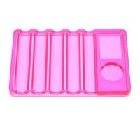 HOOWIFFY Plastic Nail Makeup Mixing Palette Makeup Palette Tray Stylish Elegant Pen Holder Accommodates Nail Art Brush Mixing and Blending Workspace