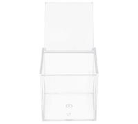 HOOWIFFY Plastic Storage Box with Lid for Candy Wrapping and Party Favour Packaging, Elegant Simple Design Cube Display Box Suitable for Weddings and Events