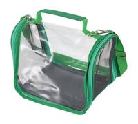 HOOWIFFY Portable Bird Travel Carrier Cage for Parakeet and Conure with Breathable Plastic Material and Stable Frame, Handheld Design for Outdoor Adventures and Travel