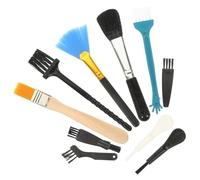 HOOWIFFY Portable Keyboard Cleaning Kit for Dust Cleaning 10pcs Soft Bristle Brushes and PC Cooling Fan Maintenance with Pa and Pp Materials for Electronic Devices