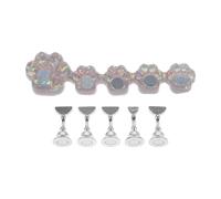 HOOWIFFY Press on Nails Stand Nail Practice Display with Cat Paw Base Made of Sturdy Alloy and Resin Not Easily Deformed and Easy to Carry
