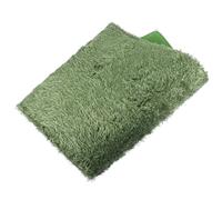 HOOWIFFY Reptile Substrate Pad Artificial Grass for Bearded Dragon and Tortoise Moisturizing Moss Carpet 45X30Cm Washable Decorative Lawn Mat for Amphibians