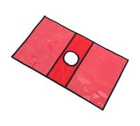 HOOWIFFY Safety Traffic Signs Sleeve Traffic Cone Costume with Pockets Bright Orange Fabric High Visibility Easy Installation for Outdoor Event Warnings and Construction Signs