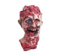 HOOWIFFY Scary Halloween Zombie Head Ornament in Latex for Adults, Realistic Infected Corpse Decoration, for Mask Festival and Home Party Decoration