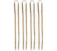 HOOWIFFY Shoelaces Design Laces Classic 2pair Print Leopard Polyester with Sturdy Replacement Practical 1cm Width and 120cm Length for Trainers Women Suitable for Casual