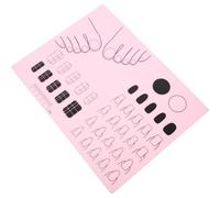 HOOWIFFY Silicone Nail Art Stamping Mat 28x21cm with Super Flexible Material and Colour Combo Testing for Nail Polish Practice Pad for Manicure Workspace